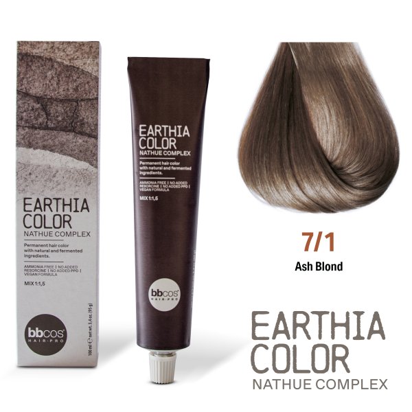 BBcos Earthia Color Nathue Complex 7/1 Ash Blond 100ml