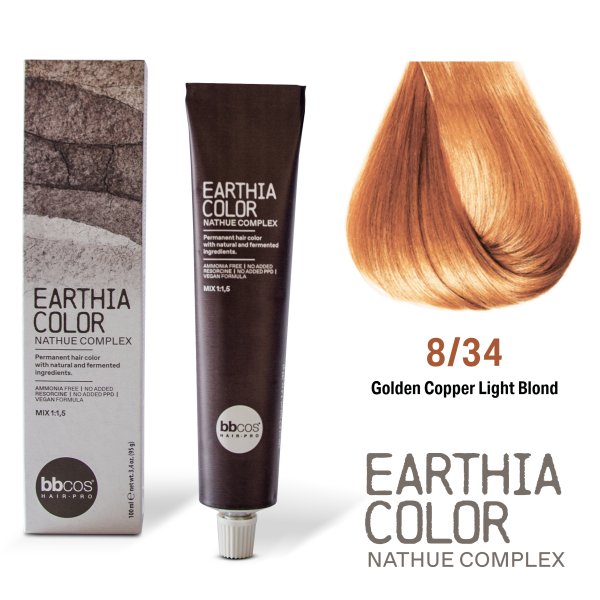 BBcos Earthia Color Nathue Complex 8/4 Copper Light Blond 100ml